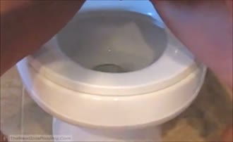 Shaved teen peeing and shitting