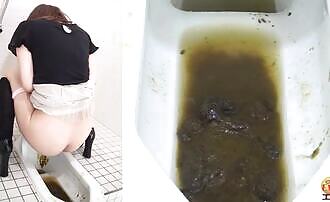 Liquid shit from japanese girl